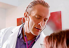 Teen chick deepthroating doctors big shaft