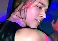 Hard sex in the VIP club with strangers