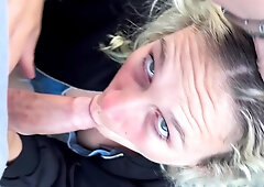 Homemade amateur blonde blowjob