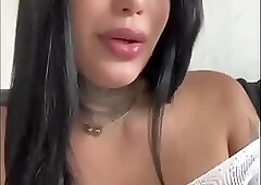 Big cock trans girl passionate masturbation
