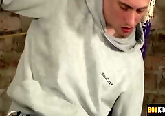 Lovely Riley Gets His Balls Drained Empty