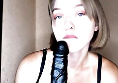 I Suck A Giant Sex tool And Fantasy Of Being Banged