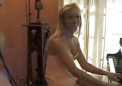 Stunning shemale babes dominate a guy in a rough threesome