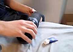 New Toy! Sucking, Vibrating and Rotating Masturbator. Unboxing and first try.