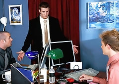 Office three-way with Tristan Tucker, Sebastian Rivers, RC Ryan