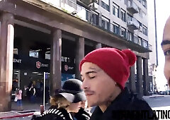 Tatted Hetero Latino Condom-Free Before Black Man Facial Cumshot