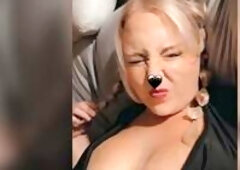 Large tit blond