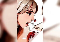 Jackie and his girlfriend Jessy have a secret During the time that that guy licks her twat this babe tells him what this babe actually wishes a large 
