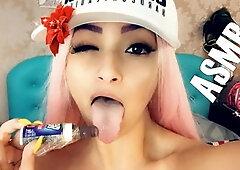 Asmr Latina Sexy Girl Lollipop Tease Big Boobs Teen Masturbation