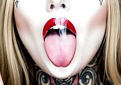 Smoke Fetish Smokin' Gal Red Lipstick Ai Episode