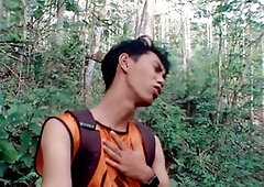 Lost in the woods waiting for a handsome dude with a big cock