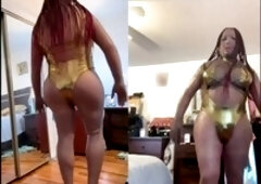 Crossdresser silicone bodysuit, shemale crossdresser