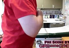 Aria Nicole plays a sensual foot doctor giving an intimate exam to her patient