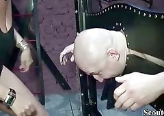 German femdom MILFs have fun with their sissy BDSM slave