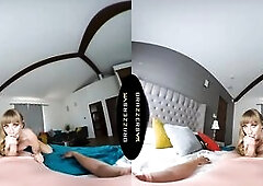 BRAZZERS VR - Gal Youngs Deepthroats Your Hard Schlong After U Shoot Your Large Load On Her Face