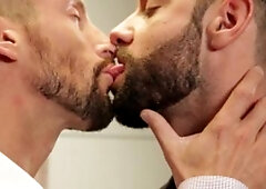 Men of UK - Hard slamming together with hunk Nick North beside european Jonan Wolff