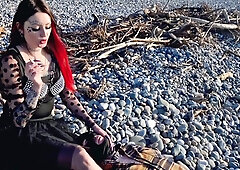 Femdom Session By The Sea. Smoking Fetish, Human Ashtray, Foot Fetish, Bdsm Flogging