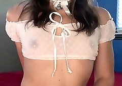 Cutie Pie Masturbating in Lingerie