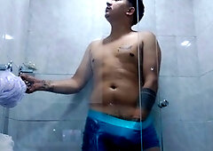 Gay fetiches, bathroom, shower bath