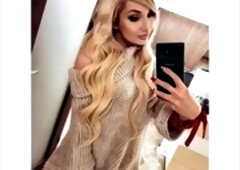 Blonde Polish mom competes in an intense jerk off challenge!