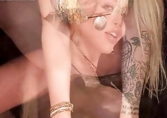 Fotos of Cadence Caliber, Canadian trans OnlyFans model with massive penis and melons