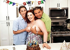 Anissa Kat and Pristine Edge are enjoying fucking with a shared lover