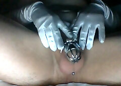 Hidden-cd Relase Chastity Cage And Cum On Herself