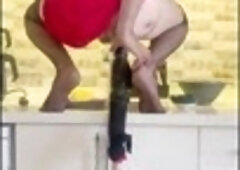 I rammed a thick cock in my butt and came hard