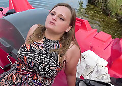 POV fuck for milf on the lake