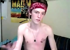 Exotic male in amazing blonde, amateur homo sex clip