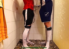 Shower In Soccer With My Bf