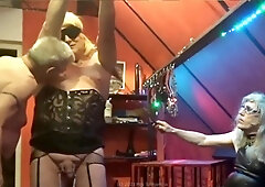 My marionette tgirl Marina Electro Slapped