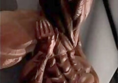 ripped muscle girls abs popping