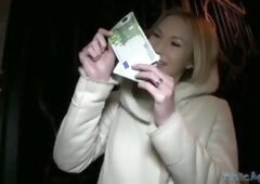 I met this sexy blonde Russian doll on the streets of Budapest. She told me that she was on vacation with her girlfriends, but they had gone shopping.