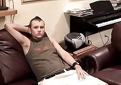 Young guy gets rough paddling across his tight bare ass