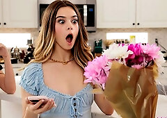 Crazy threesome fuck with hot dolls Alex Coal and Molly Little