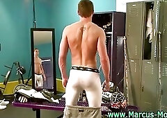 Muscle hunks Marcus Mojo posing