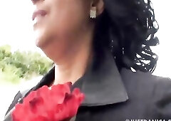 See Danica Collins gives motorists smth to look at on now! - Solo, Aged, Large Breasts Porn Danica walks along a road