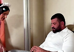 Waitress T-chick Ravaged by Yam-sized Stepdaddy