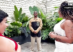 I screw my superlatively good ally's bodyguard's large ebony rod and drink all his cum! Carla Morelli & Rioc69