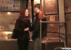 Russian girl Sheylley Bliss gets her anus and mouth fucked on the first date