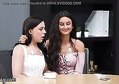 Girlsway Eliza Ibarra & Whitney Wright fuck each other hard for a sapphic inspect