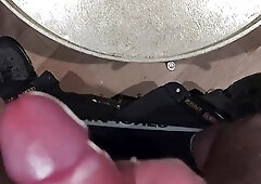 Hasty jizz close-up popshot hetero boy golden table