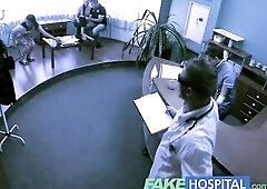FakeHospital Doctor and nurse have a fun patients soaked cunt