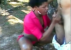 Black shemale Vinicius with big melons is not against to go somewhere private to ride his hard cock