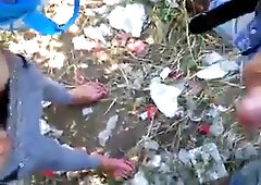 Sega e sborrata all'aperto 4