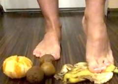 My 1st food crush. Rate my foot and food fetish