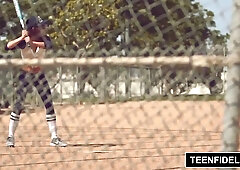 TEENFIDELITY - Kirsten Lee Creampied By Softball Coach