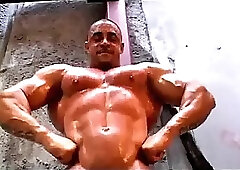 Eddie Camacho Stripping, Flexing, Posing, and Jacking Off-Big Muscle Intimidator