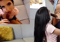 Black-haired nympho Alice Thunder gets fucked in the hotel room